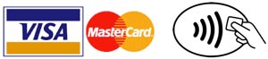 Visa / mastercard / contactless payments accepted